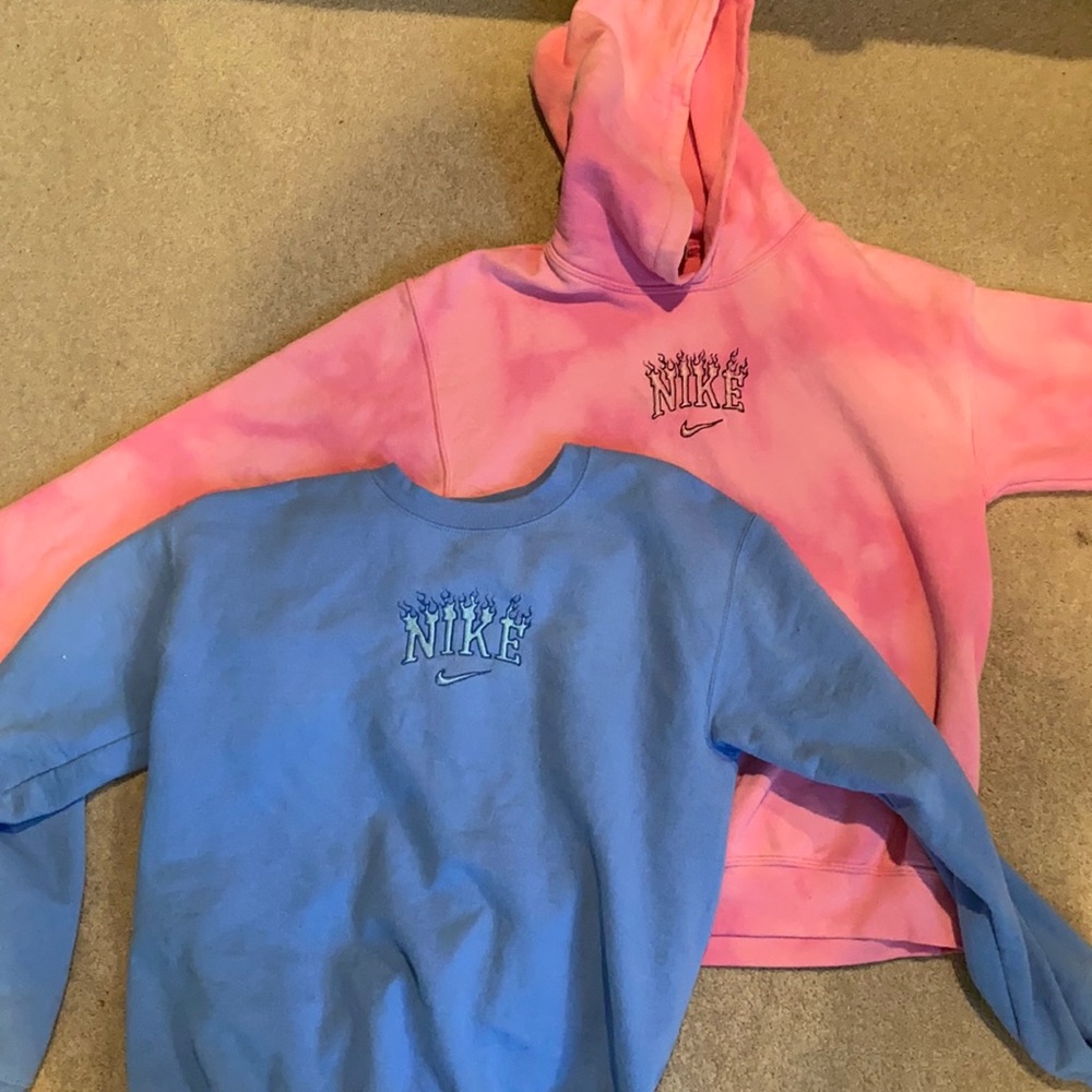 Embroidered Nike hoodies